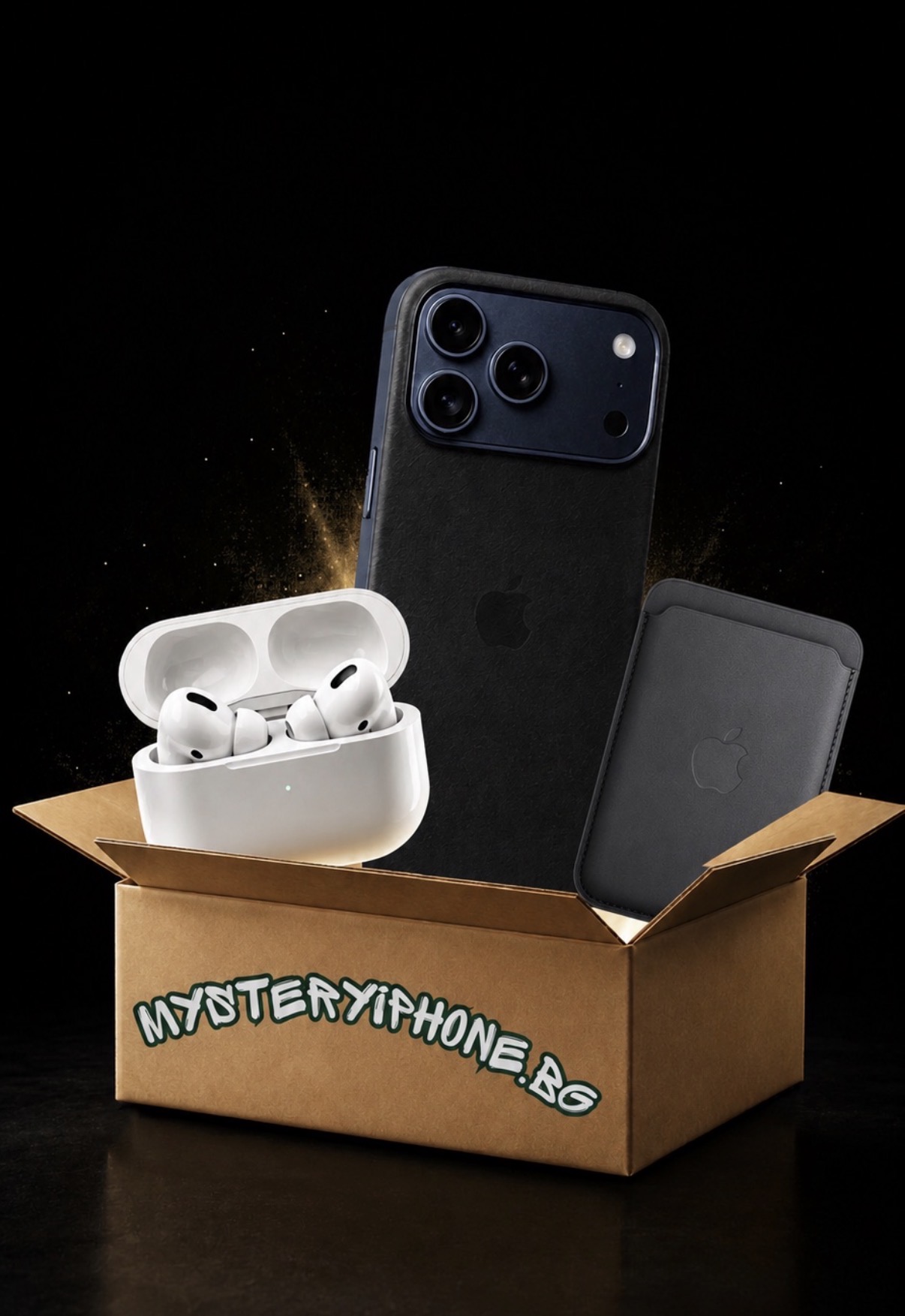 Mystery Box с телефон, слушалки и аксесоари